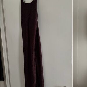 Rhapsody Metallic Plum Evening Dress